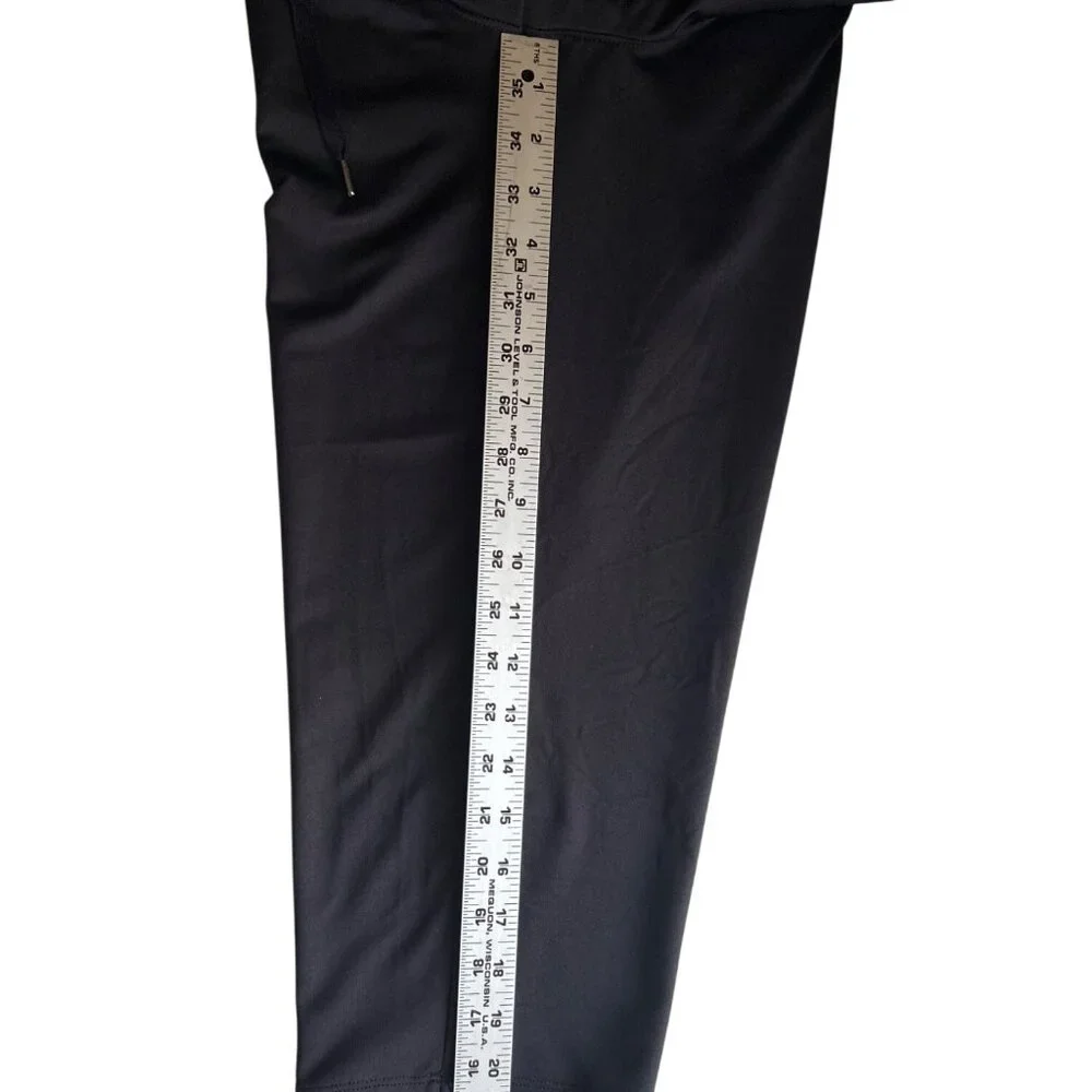 Tek Gear Womens Black Jogger Capri’s S With Drawstring Waist & Zip Back Pockets